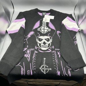 Ghost Papa Emeritus Intarsia Sweater  X-Small NEW